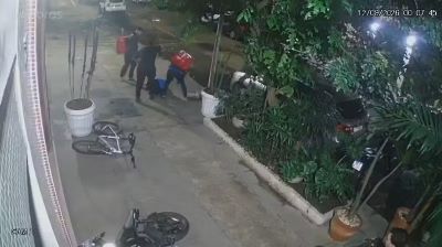 Reprodução de imagem de câmara de segurança